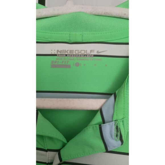 Nike BUNDLE (3) Dri-FIT golf polos. Size Medium Color green yellow and Navy - Picture 8 of 12